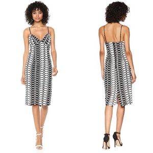 black and white bardot dress